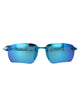 Maui Jim Shiny Transparent Blue Acetate Sunglasses