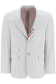 Thom Browne Blazer In Seersucker