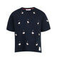 Thom Browne Navy Blue Geese T-Shirt