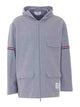 Thom Browne Grey Zip Up Hoodie