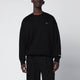 Tatras Black Cotton Sweatshirt With Embroidered Logo