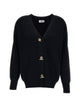 Elisabetta Franchi Ribbed Knit Toggle Sweater