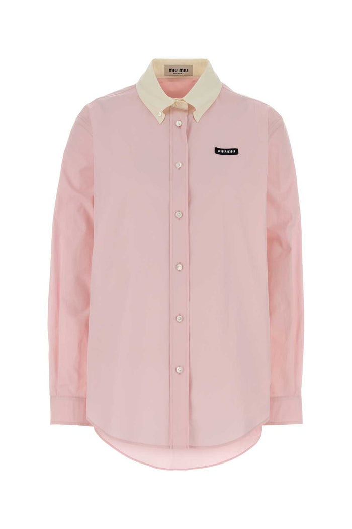 Miu Miu Pink Poplin Shirt