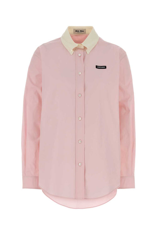 Miu Miu Pink Poplin Shirt