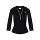 Elisabetta Franchi Nero Burro Knit Polo