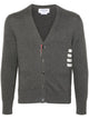 Thom Browne 4Bar Cotton Cardigan