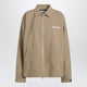 Miu Miu Beige Windbreaker In Technical Canvas