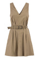Brunello Cucinelli Sleeveless Dress With Braided Belt