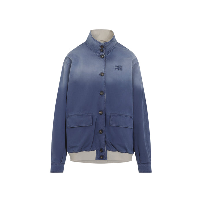 Miu Miu Calce Old Washed Twill Blouson