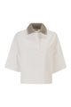 Brunello Cucinelli Interlock Couture Polo Shirt With Sparkling Knitted Collar