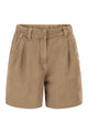 Brunello Cucinelli Cotton And Linen Shorts With Jewellery