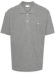 Maison Kitsuné Grey Polo With Logo