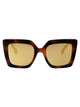 Max Mara Havana Acetate Sunglasses