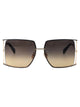Max Mara Gold Black Metal Sunglasses