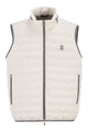 Brunello Cucinelli Sleeveless Nylon Down Jacket With Logo And Removable Hood