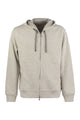 Brunello Cucinelli Cotton, Cashmere And Silk Fleece Zipped Topwear