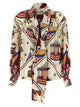 Alberto Biani Lavallière Collar Shirt