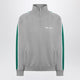 Miu Miu Grey/Green Zip Sweatshirt In Technical Knit
