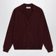 Miu Miu Cardigan In Amaranth Wool