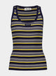 Miu Miu Blue Cotton Tank Top