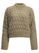 Brunello Cucinelli "Dazzling Zigzag Cables" Crew-Neck Sweater