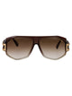 Cazal Brown Plastic Sunglasses