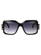 Cazal Black Plastic Sunglasses