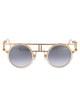 Cazal Gold Metal Sunglasses