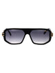 Cazal Black Plastic Sunglasses