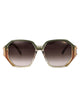Cazal Green Plastic Sunglasses