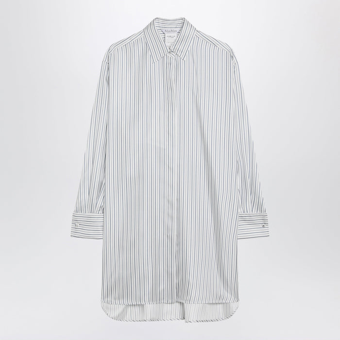 Max Mara Oversized Striped Silk Shirt