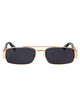Moschino Couture Rose Gold Metal Sunglasses