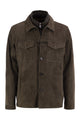 Moorer Torquato-Ur - Suede Leather Jacket With Inner Technical Bib