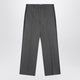 Miu Miu Anthracite Knitted Trousers In Punto Stoffa