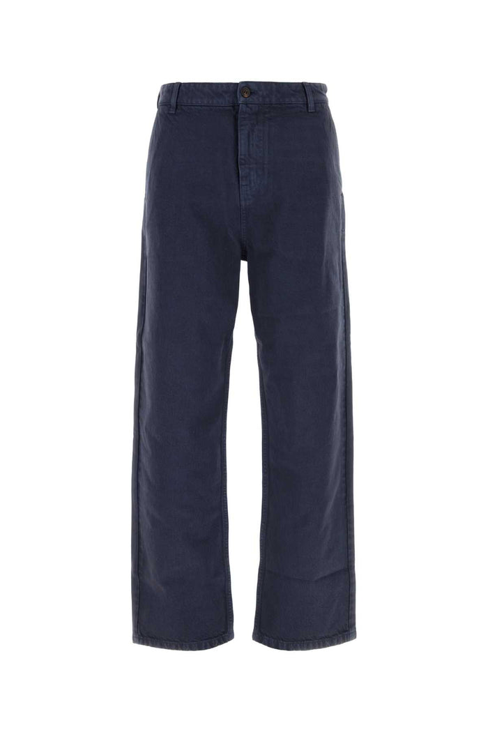Miu Miu Navy Blue Gabardine Pant