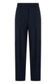 Miu Miu Navy Blue Mohair Blend Pant