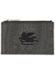 Etro Black Cotton Polyester Wallets