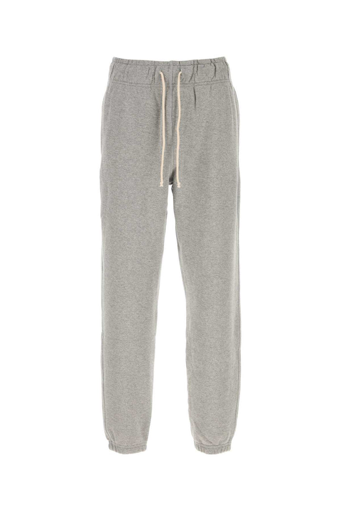 New Balance Melange Grey Cotton Blend Joggers