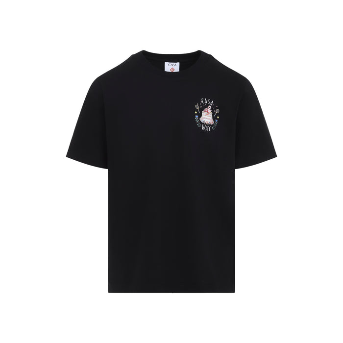 Casablanca Black Casa Way Short-Sleeve T-Shirt
