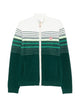 Casablanca Striped Zip-Up Cardigan