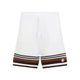 Casablanca White Brown Crochet Short