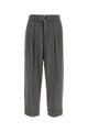 Brunello Cucinelli Grey Stretch Wool Blend Pant