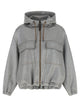 Brunello Cucinelli 'Shiny Zipper Pull' Bomber Jacket