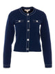 Michael Michael Kors Blue Viscose Nylon Polyester Elastane Cardigan