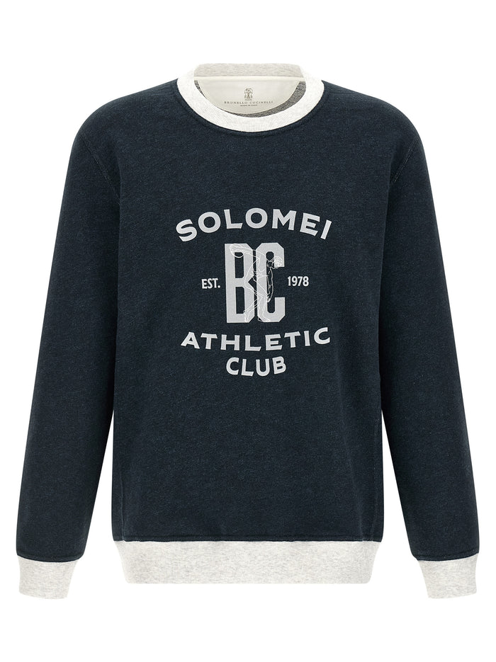 Brunello Cucinelli Cotton And Linen Sweatshirt