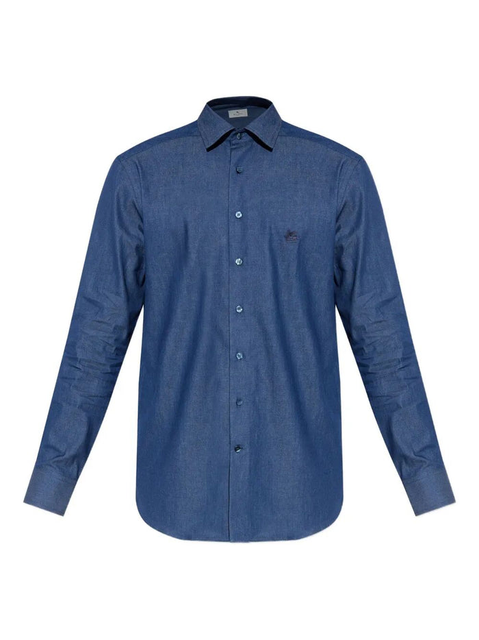 Etro Embroidered Logo Cotton Shirt