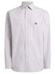 Etro Striped Pring Roma Logo Shirt