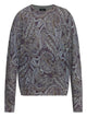 Etro Paisley Ribbed Wool Sweater
