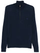Etro Wool And Silk Zip-Up Sweater With Pegasus Embroidery