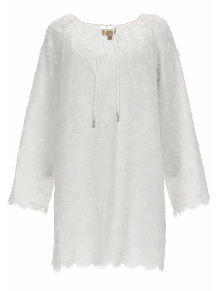 Michael Michael Kors White Cotton Dress